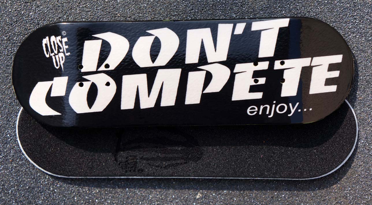 BOARD CLOSE UP DONT COMPETE 30MM MEDIUM CONCAVE + RIPTAPE – 9,50 € ($12,38 USD)