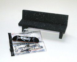 Black bench Close Up Skull Hand Black set