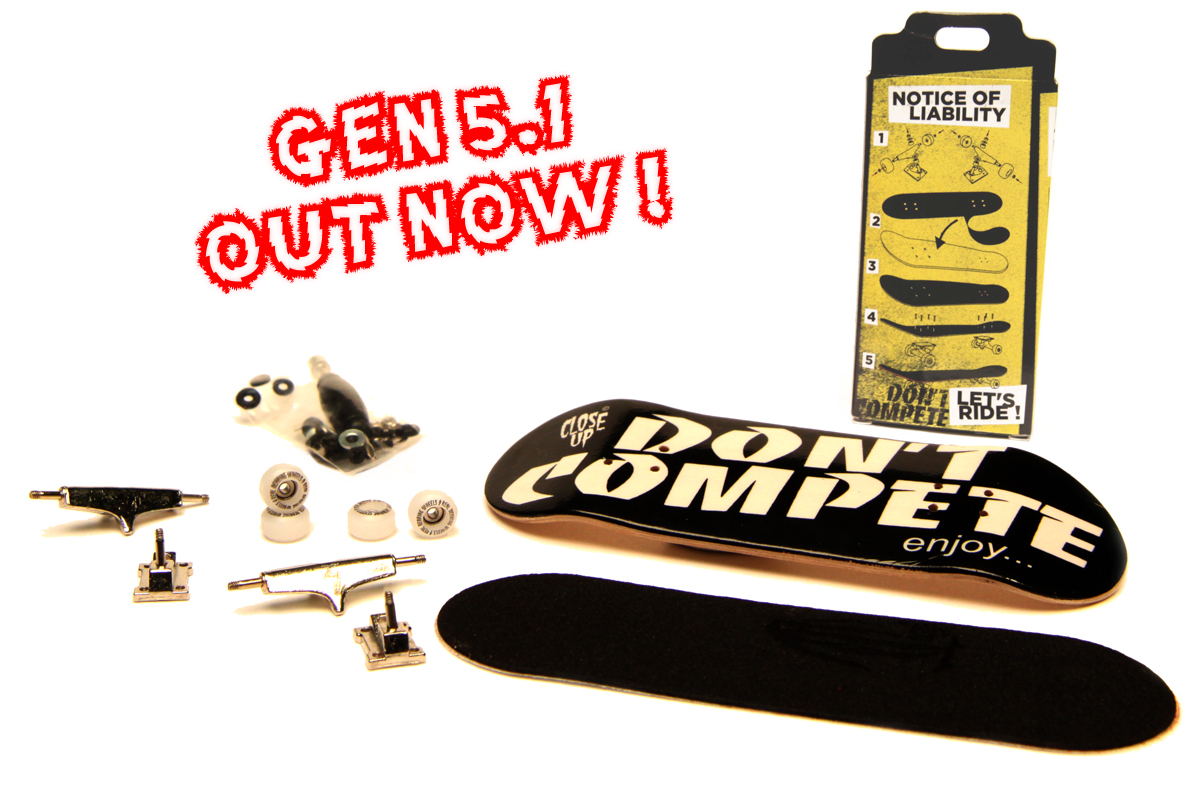 Detail complete kit CloseUp Fingerskate Gen 3